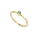 Ring Emerald 18kt Gold Yellow Natural 18 KT Vintage Stone Women Handmade D199